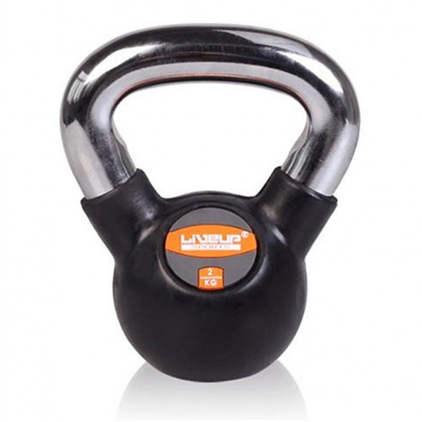 LiveUp Rubber Kettlebell 2 Kgs